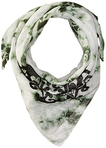 Collection Xiix Women's Tie Dye Skull Embroidery Bandana, Olive, One Size
