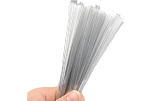 HAHIYO 300Pcs 4inches Cear Metal Twist Ties Bread Candy Coffee Bag Ties Plant Garden Twist Ties for Cellophane Treat Bags Gift Wraping Bags Plastic Bags Halloween Party Cake Present Art Crafts