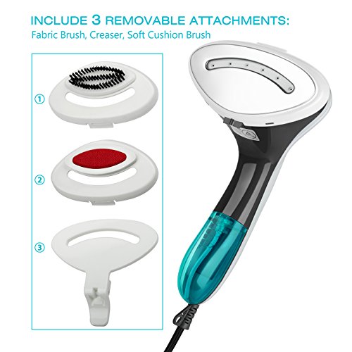 SHINE HAI Garment Steamer, Portable Handheld Fabric Steamer Fast Heat-up 1500W Powerful Garment Clothes Steamer with High Capacity for Home and Travel