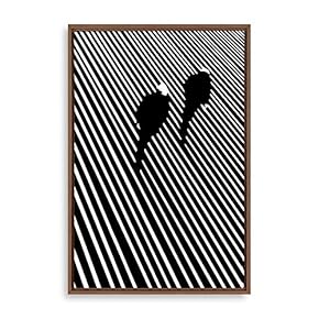 Framed Canvas Wall Art Modern Geometric Pattern Canvas Prints Home Artwork Decoration for Living Room,Bedroom - 16x24 inches
