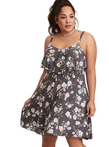 Floral Print Ruffled Hacci Knit Dress | Desertcart Guyana Floral Print Ruffled Hacci Knit Dress | Desertcart Guyana