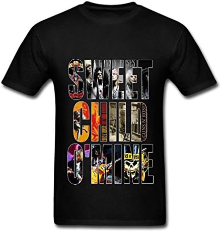 Gun N Rose Sweet Child O'mine Graphic T Shirt For Men Black S