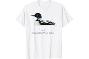 HaiYanPetrel Cute Stupid Canadian Wolf Bird Parody Canada Wilderness T-Shirt