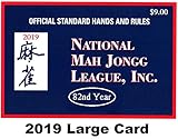 National Mah Jongg League 2018 Large Size Scorecard