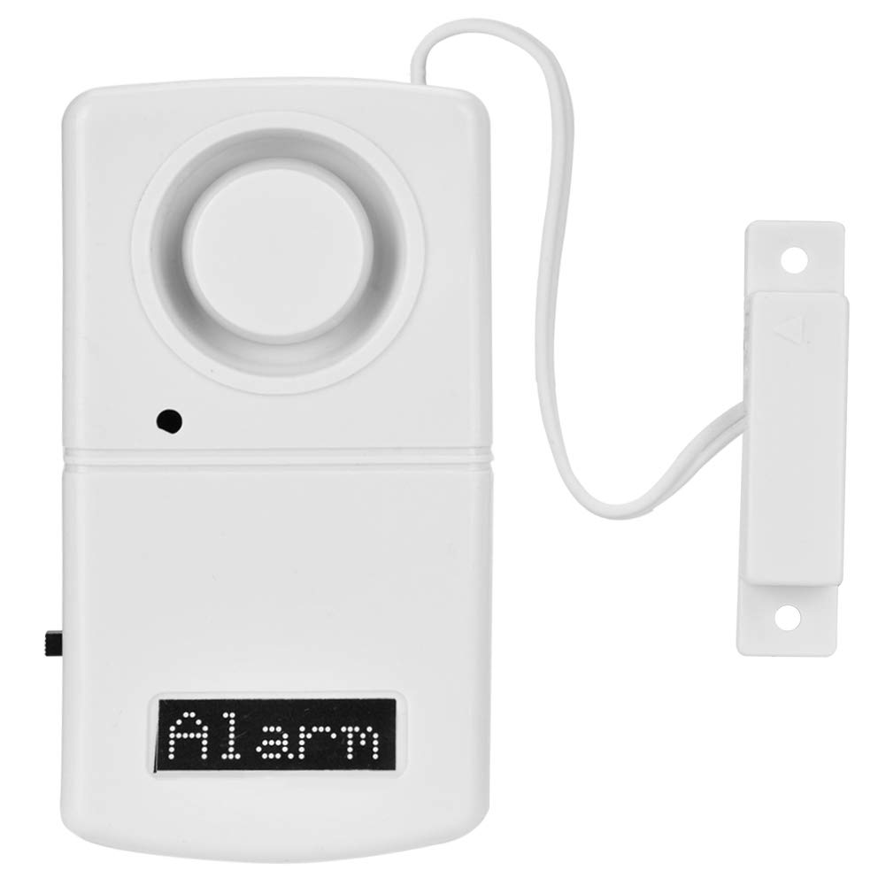 Wireless Magnetic Window and Door Alarm Siren, Magnetic Window Door Sensor Burglar Alarm with 120dB Loud for Safety Home Shop Security, Powered By Battery/Easy To Install/Security 24 Hours