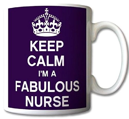 Keep Calm I'm A Fabulous Nurse Mug Cup Gift Retro