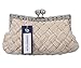 Charming Tailor Evening Bag Women Classic Clutch Woven Wedding Party Purse (Champagne)