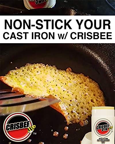 Crisbee Stik Apple Pie Scent Cast Iron Seasoning - Family Made in USA - The Cast Iron Seasoning Oil & Conditioner Preferred by the Experts