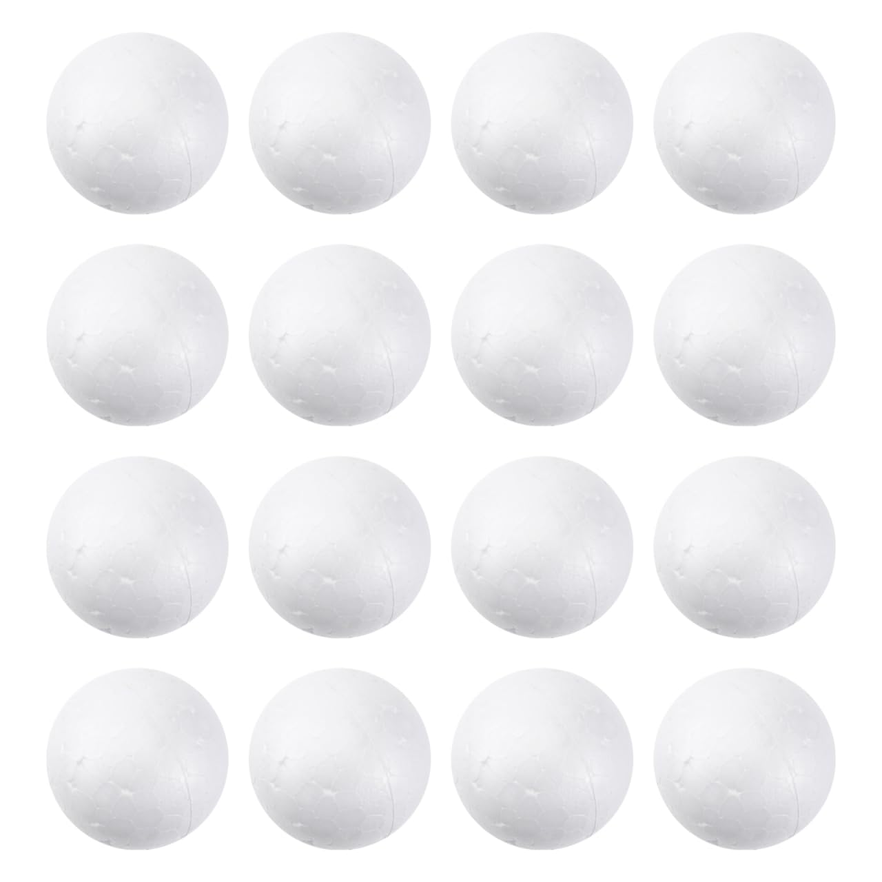 100pcs White Polystyrene Balls for DIY Crafts Party Decoration Wedding Decor Solid Round Spheres for Christmas Valentine Day Creative Projects — image 1
