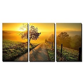 Idyllic Rural Landscape on a Hill with a...