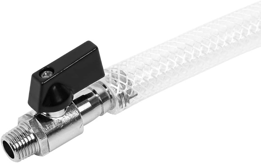 X AUTOHAUX 105cm Universal Oil Catch Can Drain Kit Hose for Car Clear