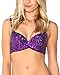iHeartRaves Purple Sequin Rave Bra Top (Medium)