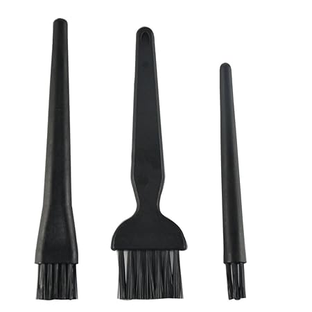 Racksoy 3 in 1 schwarz Kunststoff Rundgriff Antistatisch ESD Bürste