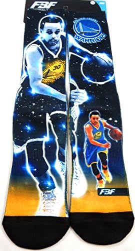 Stephen Curry Constellation Style Sublimation Socks (Youth &amp; Adult Sizes) (Large 10-13)