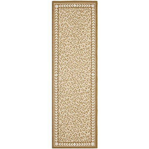 Safavieh Chelsea Collection HK15B Hand-Hooked Ivory Premium Wool Area Runner (2'6" x 10')