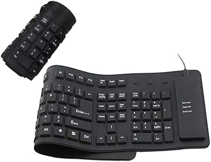 Amazon 折りたたみ式 キーボード 有線 Usb フルサイズキーボード 持ち運び易い 軽量 超スリム 英語配列 防水防塵 静音設計 Usb接続 コンパクト 軽量 超スリム リアルnet パソコン用キーボード 通販