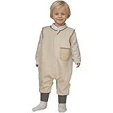 Toddler Sleep Sack with Feet (12-24 Months) Fleece Tog 2.0 Plush Soft Baby Sleep Bag Walker Wearable Blanket Sleeping Sack with Leg Sleeveless Sleeper Warm Unisex 4 Seasons