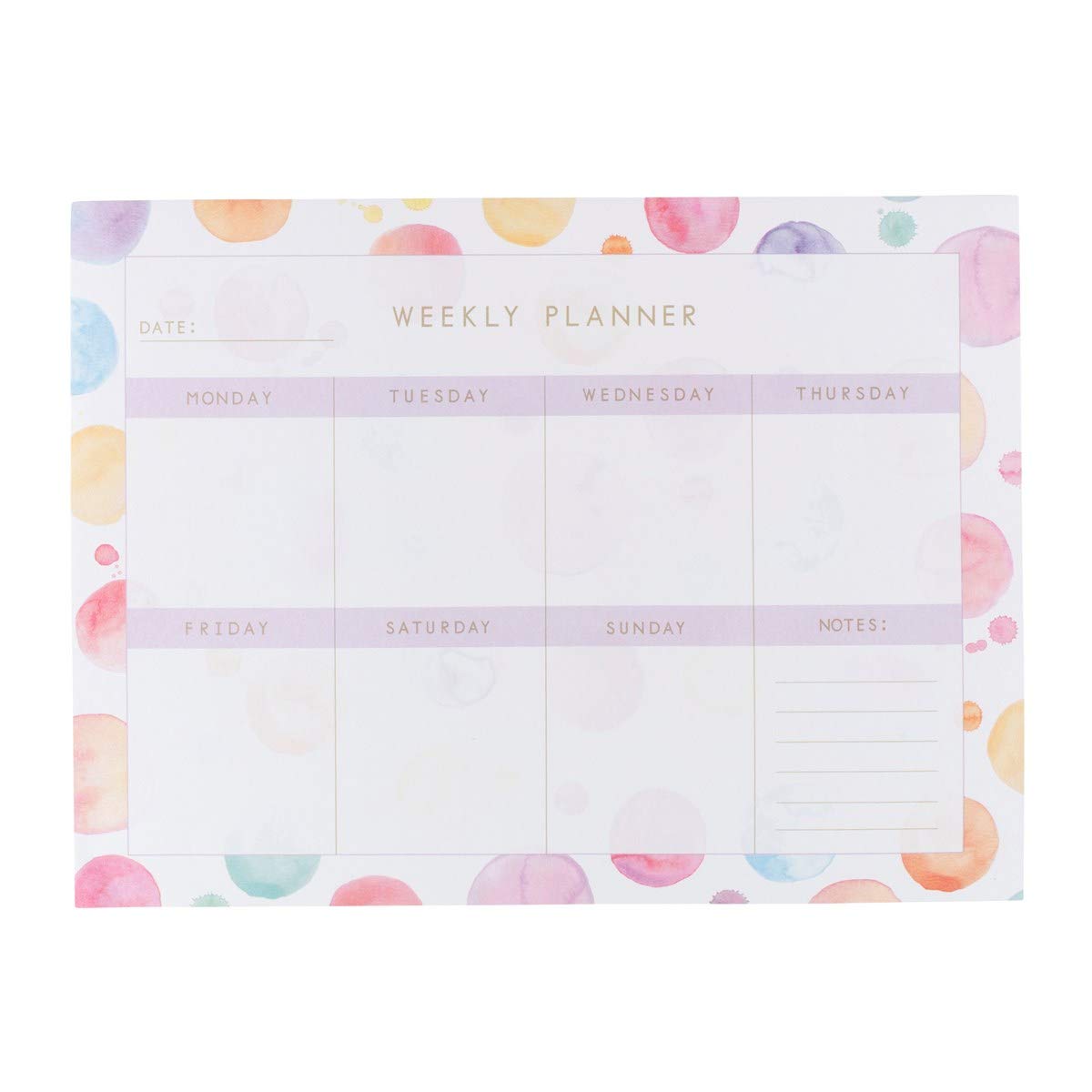 Sass & Belle Paint Splash Weekly Planner Pad
