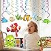 72Pcs Tropical Fish Party Decorations Under The Sea Party Supplies Fishes Hanging Swirl Happy Birthday Banner Ocean Animals Balloons Cupcake Toppers Ocean Theme Birthday Decor for Kids Boys