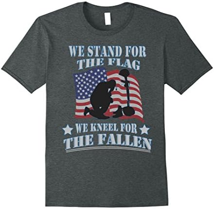 Mens Vintage Fallen Veterans T-Shirt XL Dark Heather