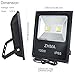 ZHMA 100W LED Flood Light,Waterproof IP65 Super Bright Outdoor Work Light with US 3-Plug,LED Work Light,Yard,Basketball Court,Garden