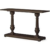 Maven Lane Arthur Traditional Rectangular Accent Console Table for Small Spaces and Front Door Entrance Hallway in Antiqued Brown Finish