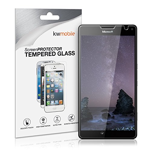 kwmobile Screen protector tempered glass for Microsoft Lumia 950 XL in crystal clear - Premium quality