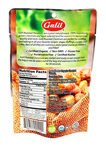Galil Organic Roasted Chestnuts - Image 2