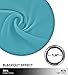 NICETOWN Kitchen Blackout Window Curtain Panel Home Fashion Thermal Insulated Solid Grommet Room Darkening Drape for Apartment (Teal Blue, 1 Panel, 42 by 63 inches Long)
