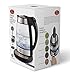 Electric Glass Digital Tea Kettle with FREE Tea Infuser, Built-In Precision Temperature Control Panel Base & Keep Warm Function, 1.7 Liter/1.8 Quart - RJ11-17-GP-RO