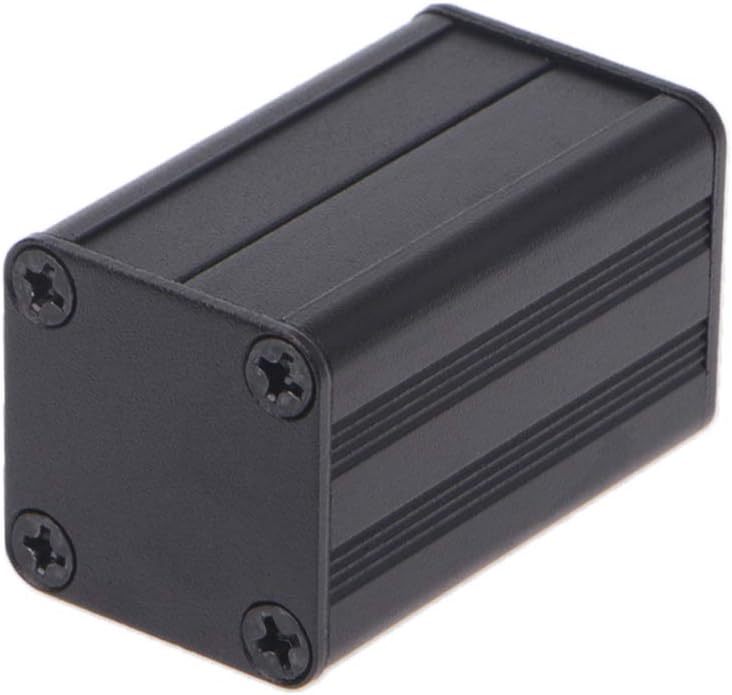 qianqian56 New DIY Extruded Electronic Project Aluminum Enclosure Case Black 40x25x25mm