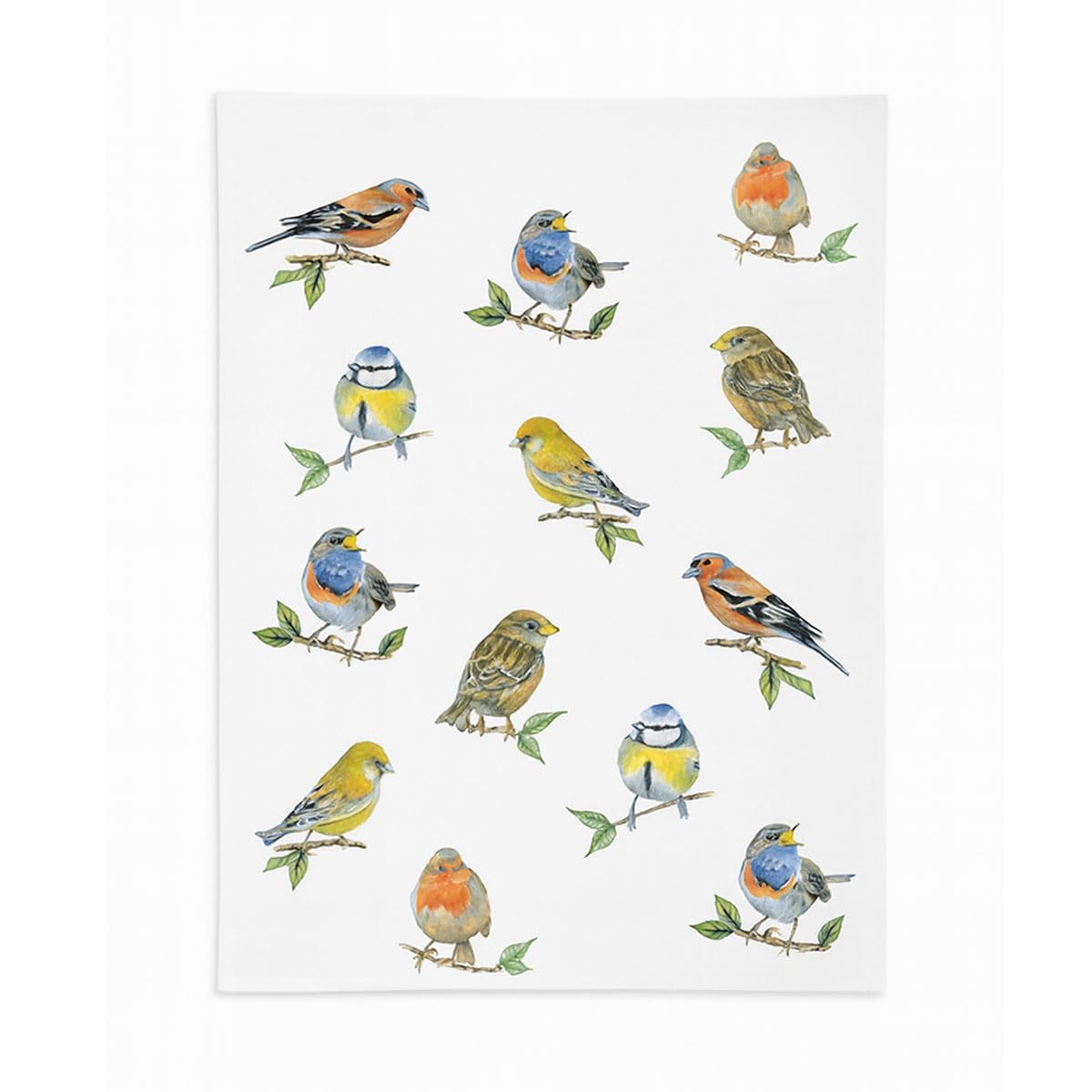 Ambiente Tea Towel Kitchen Towel Drying Towel 50 x 70 cm 100% Cotton Birds Bird Species Spring Summer Garden Bird Species, 17818135 — image 1