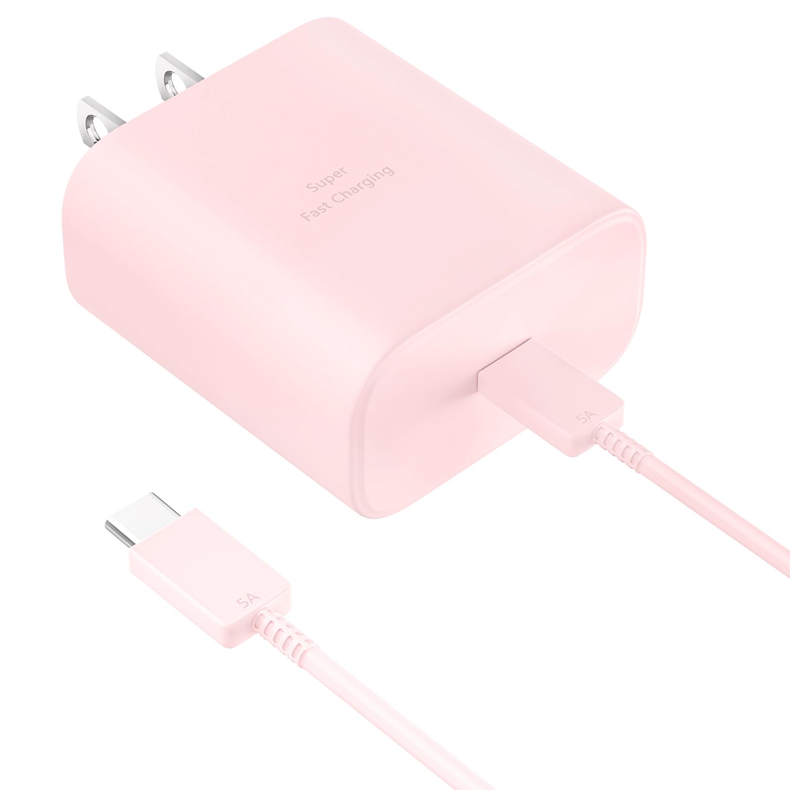 45W Super Fast Charger USB Type C Charger Cord 6.6FT with Android Phone Charger Fast Charging Block for Samsung Galaxy S26/S26 Ultra/S26+/S25/S25 Ultra/S25+/S24/S23/S22/S20/S21/Note 20/Note 10, Pink