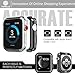 top4cus 38mm Cover Environmental Soft Flexible TPU Anti-Scratch Lightweight Protective 38mm Iwatch Case Compatible with Apple Watch Series 8/7 Series 6/SE/5/4 Series 3/2/1 - Black