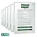 Acrylic Wall Mount Sign Holder with Hook & Loop Adhesive (6 Pack) | Clear Display Frame for 8.5 x 11