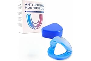 Neslemyshop Anti Snoring Device - Snoring Reduction & Teeth Grinding Protection, Comfortable Universal Fit for Side Sleepers,