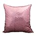 Idea up Reversible Sequins Mermaid Pillow Cases 4040cm with magic mermaid sequin (Pale pink and Gold)
