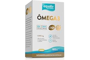 Omega 3 óleo de peixe, 180 cápsulas gel, Equaliv