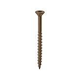 Nuvo Iron Deck Screws Box #8 x 2-400 Count, Brown