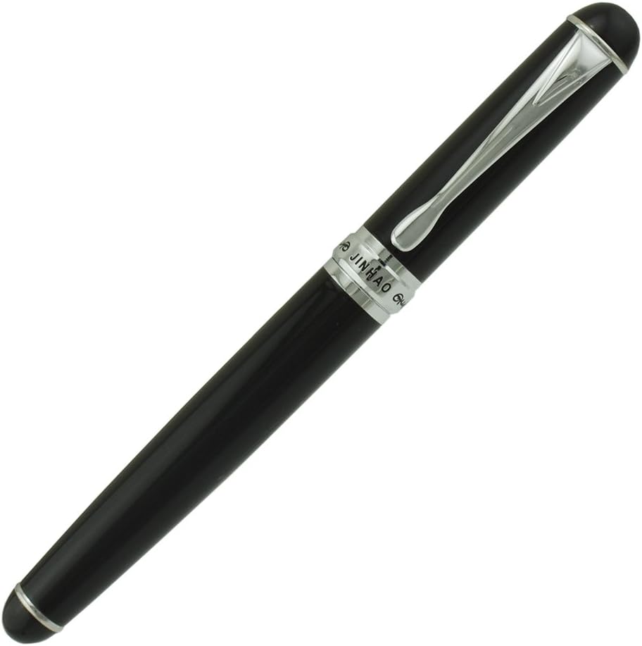 Jinhao X750 Fountain Pen Bright Black Colour Medium Nib 18KGP - Image 3