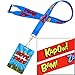 Fancy Land Bright Color Hall Pass Lanyards and School Passes Set of 6 Classroom Teacher Gift
