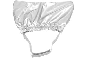 HALONTIN Dog Ear Covers for Bath, Ear Covers for Shower, Adjustable Dog Ear Muffs for Grooming Reusable Ear Protection for Dogs and Cats (Silver)