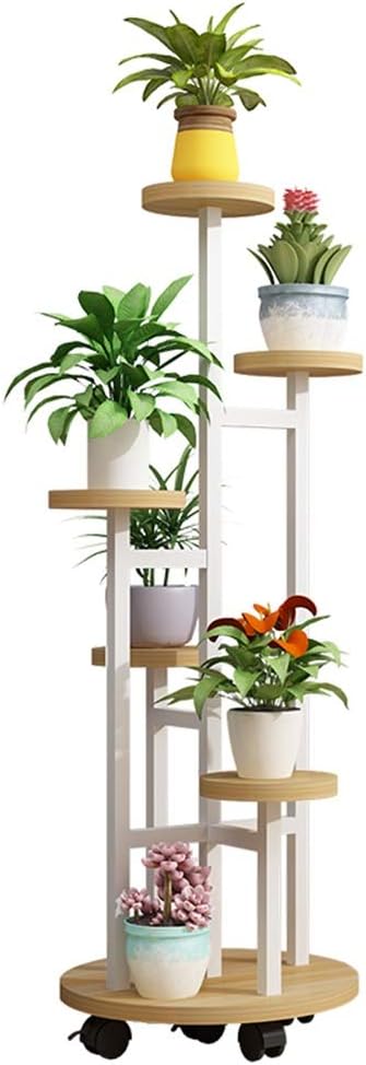 Jardinería Mobile Rack Polea Flower Stand Multi-capa De Cubierta ...