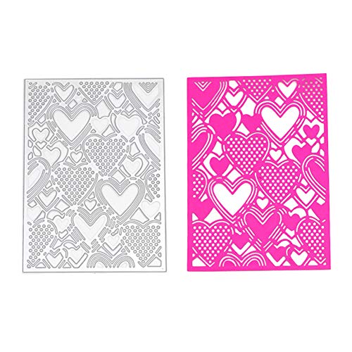IADUMO Metal Cutting Dies Heart Shape Cut Stencil for DIY Scrapbooking Photo Album Wedding Invitation Decorative Embossing Paper Dies Card Making Template - Thumbnail 4