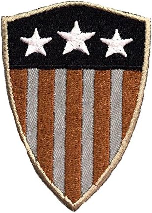 PakedDeals Captain America Shield America USA Stars and Stripes Morale Patch Police Law Enforcement Military Army Marines Navy Air Force Hook & Loop Backing