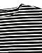 ZANZEA Womens Round Neck Striped Irregular Long Maxi Dress Kaftan Dress Cover Up Black M