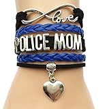 Infinity Love Department Depense Army/Navy/Police/Air Force/Fire/Deputy Wife/Mom/Marines Career Bracelet-18 Styles