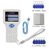 KKmoon RFID NFC Card Copier Reader Writer, RFID NFC Card Copier Reader Writer Duplicator 10 Frequency Programmer for IC Cards and All 125KHz Cards