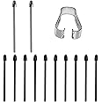 MJKOR Pen Tips Replacement Compatible with Remarkable 2 Marker Plus Pencil, Pencil Nibs Compatible with Kindle Scribe Basic and Premium Pen (2 PCS Metal Tips, 10 PCS 2B Tips)
