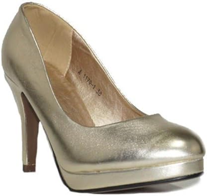 zapatos dorados fiesta